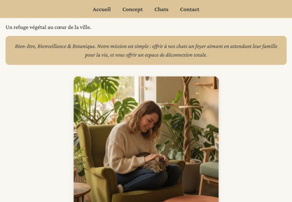 Capture d'écran de la politique du bar